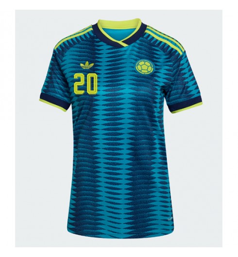 Kolumbia Juan Fernando Quintero #20 Vieraspaita Naisten MM-kisat 2026 Lyhythihainen Kolumbia Juan Fernando Quintero #20 Vieraspaita Naisten MM-kisat 2026 Lyhythihainen